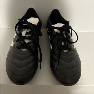 adidas Unisex Black and White Soccer Shoes
